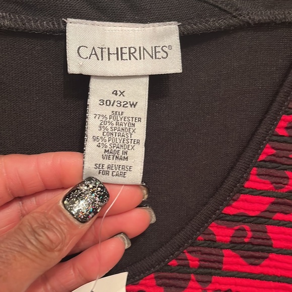 ♥️🖤”Sale”Nwt Absolutely stunning beaded detailed 3 Quarter length top! Size 4X - Picture 4 of 6